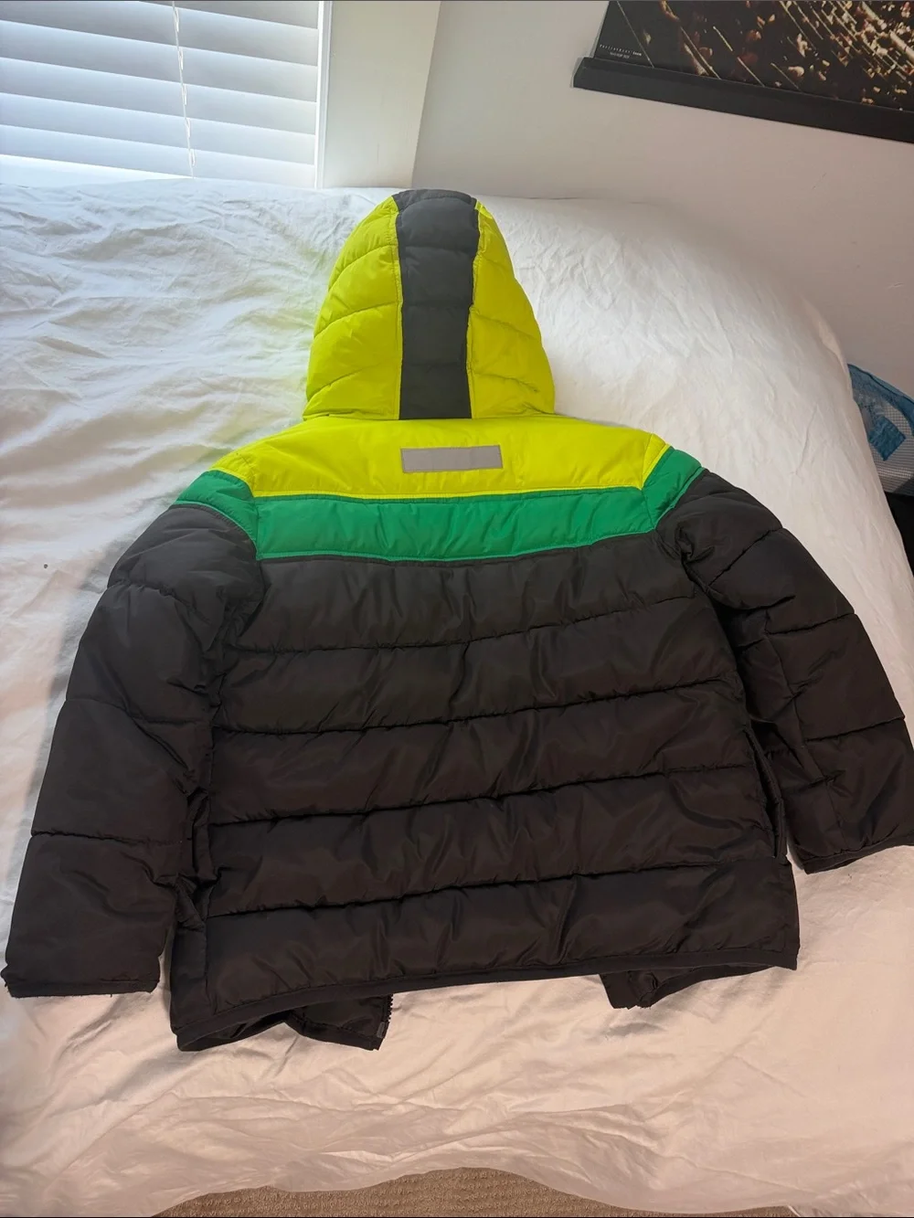 Gymboree Black Jacket with Green and Yellow Accents